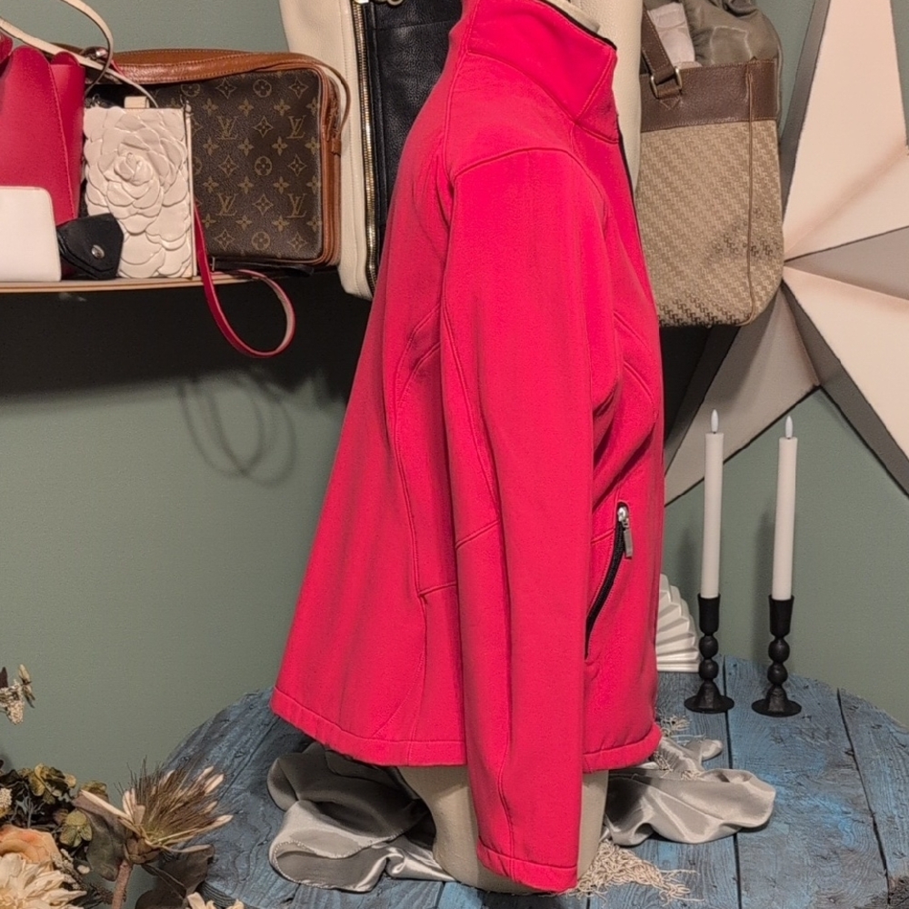 Nike Women's Vibrant Red Ski Jacket Pink Lightweight Stylish Fall Winter Xlarge - Picture 3 of 16